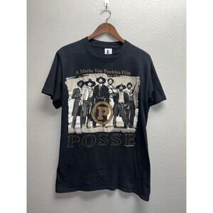 Vintage Posse Movie Shirt Mario Van Peebles Film Big Daddy Kane Billy Zane VTG M